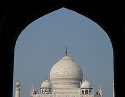 Llegando al Taj - India