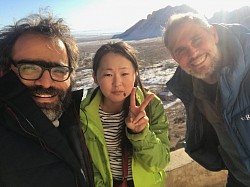 Guido, Eegii y Nacho - Desierto de Gobi - Mongolia